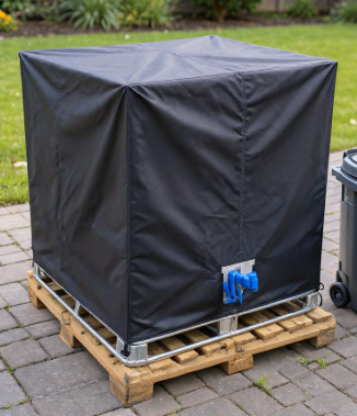 🛢️ 50% RABATT! ⏰ IBC-Tankabdeckung (1000 l) – Wetterfest, wasserdicht & UV-Schutz – Schützt vor Staub, Regen & Sonne – perfekt für die Lagerung im Freien ☀️✨
