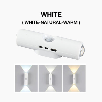 💡 Intelligente LED-Nachtlampe mit Bewegungssensor – dimmbar, RGB-Farbwechsel, USB-aufladbar & magnetisch für Schlafzimmer & Flur