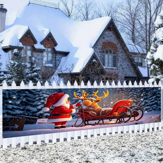 🎄 50% RABATT! ✨Weihnachtsbanner für draußen zum Aufhängen