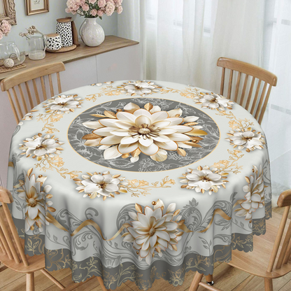 📢📢50% RABATT !!⏰Elegante wasserdichte geprägte Blumentischdecke