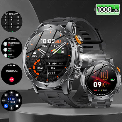 ⌚ 60% RABATT! 🏆 Smart Bluetooth Sportuhr – 1000mAh Akku & Fitness-Tracking – Herzfrequenz, Schrittzähler & Schlafüberwachung – wasserdicht & kompatibel mit iOS/Android – perfekt für den aktiven Alltag 💪✨