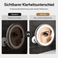 💄✨10‑fach vergrößernder Schminkspiegel｜LED‑Beleuchtung & Saugnapf‑Befestigung für perfektes Make‑up