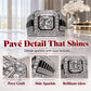 💎Exclusive jewelry💎Eleganter funkelnder quadratischer Halo-Ring