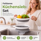 ✨ JETZT 50 % RABATT! !✨3-teiliges klappbares Sieb-Set mit Abtropfboden