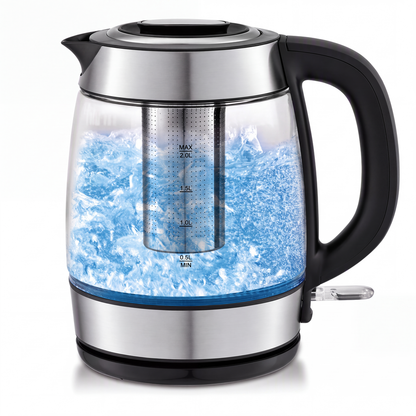 📢📢Glas-Wasserkocher 2 l mit Abschaltautomatik und Überhitzungsschutz