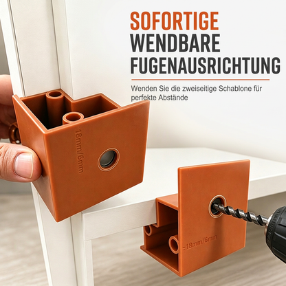 📢📢50% RABATT !!⏰3-in-1-Holzbearbeitungs-Montagepositionierer mit Schrankrückprallbohrfunktion, 20/23-mm-Doppelnutzwerkzeug zum Anreißen und Kantenbearbeiten
