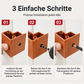 📢📢50% RABATT !!⏰3-in-1-Holzbearbeitungs-Montagepositionierer mit Schrankrückprallbohrfunktion, 20/23-mm-Doppelnutzwerkzeug zum Anreißen und Kantenbearbeiten