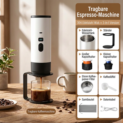📢📢40% RABATT !!⏰Tragbare Espressomaschine für Reisen