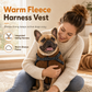 🐶 Wintermantel für Hunde mit integriertem Geschirr – warm, mit Reflektorstreifen, für kleine & mittlere Hunde