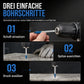 📢📢40% RABATT !!⏰Hartmetall-Exzenterbohrer mit Sechskantschaft zum Bohren von Löchern in Keramikfliesen, Glas und Beton