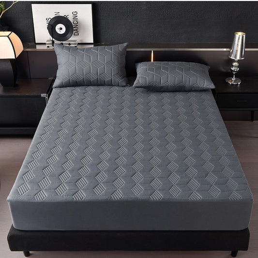 ⏰ 50% Rabatt! 💧Wasserdichter Matratzenschoner mit Spannrand – waschbar & atmungsaktiv, in Uni-Farben🛏️