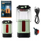 Tragbare Campinglampe mit Solar- und Handkurbelantrieb, Teleskop-Notfallleuchte für Outdoor-Camping