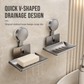 📢 1+1 GRATIS!🧼 Saugnapf-Seifenschale – V-Drainage, Aluminium & ohne Bohren ✨
