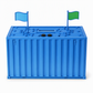Digitales Münz-Sparschwein im Schiffscontainer-Design mit automatischer Münzzählung für USD-, EUR- und GBP-Münzen – batteriebetriebenes Sparschwein