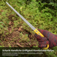 🌿 Tragbare Gartensäge mit gebogener Klinge – rutschfester Griff, leicht zu bedienen und aufzubewahren. Ideal für Outdoor-Abenteuer! 💪🌳