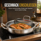 ⏳Zeitlich befristetes Sonderangebot⏰ Verdickter Edelstahl-Antihaft-Wok mit Deckel, flacher Boden, Bratpfanne mit zwei Griffen