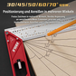 Multifunktionales Schreinerwinkelmaß mit Aluminiumbasis