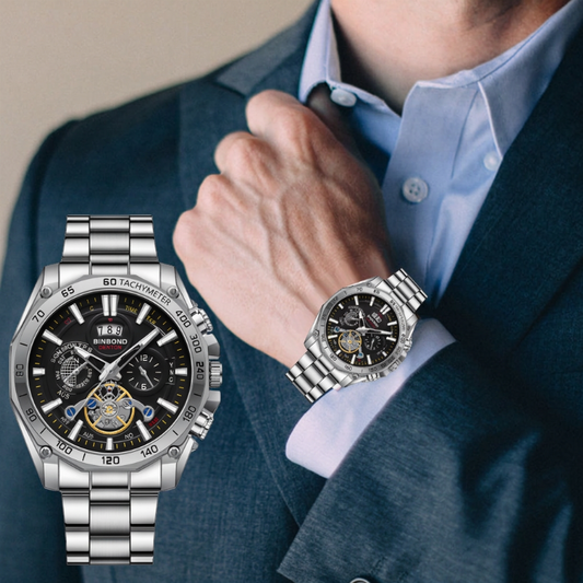 📢📢50% RABATT!! ⏰Herren-Edelstahl, wasserdichte Leucht-Armbanduhr⌚
