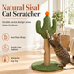 📢📢 50% RABATT !! ⏰ Sisal-Kaktus-Kratzbaum mit Kratzpfeilen, Katzenhütte und Sprungplattform-Spielzeug für Katzen